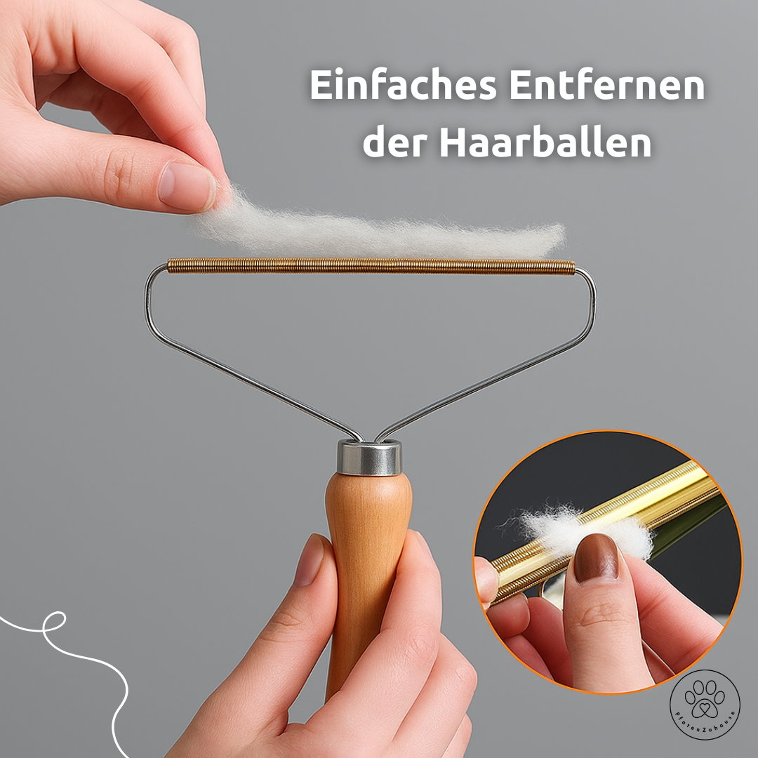 PfotenZuhause™ Anti-Haar & Fusselbürste